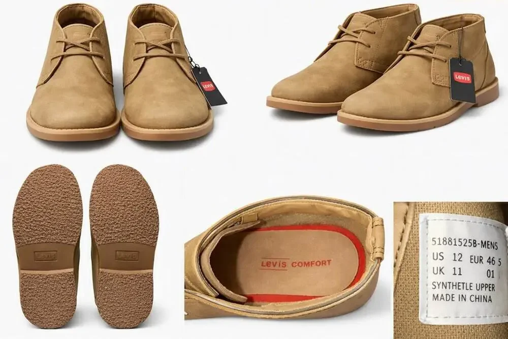 Levi’s Men’s Tan Chukka Boots – Size 12